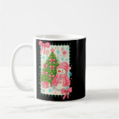 Mug Coquette Bow Snowman Nk Christmas Tree Funny Xmas (Gauche)