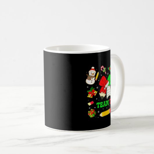 Mug Coquette Bow Team Tk Christmas Transitional Kinder (Devant droit)
