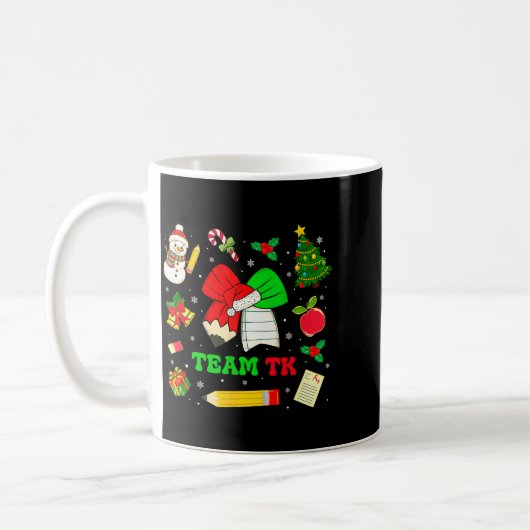 Mug Coquette Bow Team Tk Christmas Transitional Kinder (Gauche)
