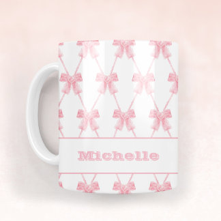 Mug Coquette branchée Bridesmaid Pink Bow