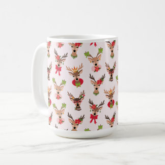 Mug Coquette Christmas Preppy Reindeer