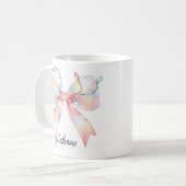 Mug Coquette de Noël personnalisée bougie (Devant gauche)