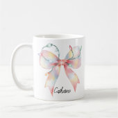 Mug Coquette de Noël personnalisée bougie (Gauche)