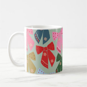 Mug Coquette des vaches de Noël rétro