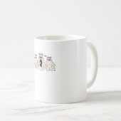 Mug Coquette fantômes avec un chat noir T-shirt classi (Devant droit)
