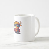 Mug Coquette Highland Cow Bubblegum Tshirt Design, Hol (Devant droit)