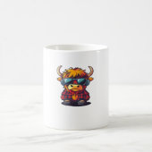 Mug Coquette Highland Cow Bubblegum Tshirt Design, Hol (Centre)
