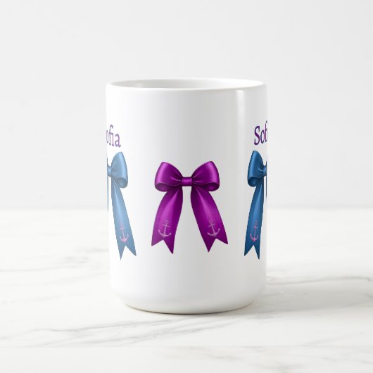 Mug Coquette Nautical Bow! (Centre)