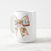 Mug Coquette Noël Nativité Bow (Devant gauche)