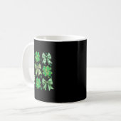 Mug Coquette Patrick's Day Bow,shamrock Lucky Bow Funn (Devant gauche)