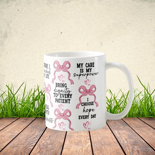 Mug Coquette Pink Bow Nurse Gift, RN Graduation