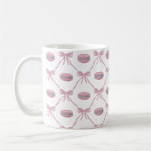 Mug Coquette première fille rose personnalisée Bow & M (Gauche)