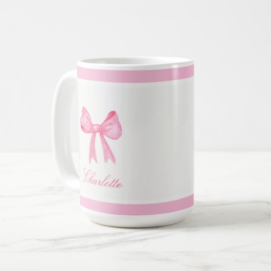 Mug Coquette Rose Bow (Devant gauche)
