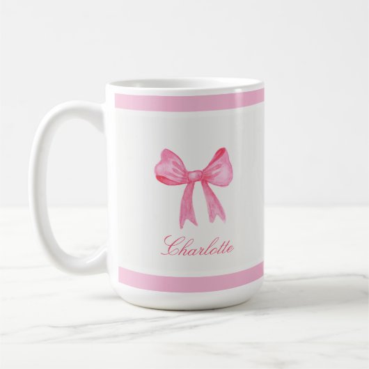 Mug Coquette Rose Bow (Gauche)