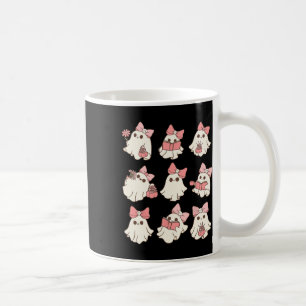 Mug Coquette rose Bow mignonne Ghost Halloween Mers Éf