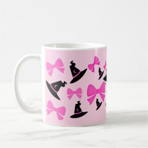 Mug Coquette rose Fantôme avec les vaches Halloween
