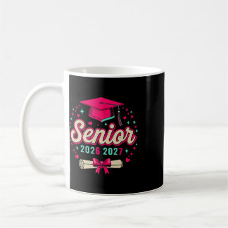 Mug Coquette Rose Ruban Senior 2026 2027 Diplômé