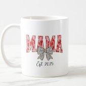 Mug Coquette rouge et rose chic Bow Mama