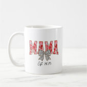 Mug Coquette rouge et rose chic Bow Mama (Gauche)