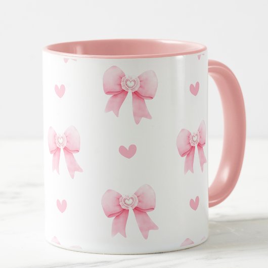 Mug Coquette Vaches et Coeurs Roses