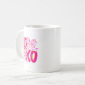 Mug Coquette Valentine Xoxo Funny Valentine Bow Hearts (Devant gauche)