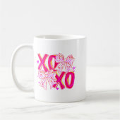 Mug Coquette Valentine Xoxo Funny Valentine Bow Hearts (Gauche)