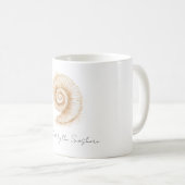 Mug Coquillage au bord de la mer (Devant droit)