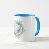 Mug Coquillage côtier/nautique (Devant droit)