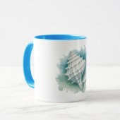 Mug Coquillage côtier/nautique (Devant gauche)