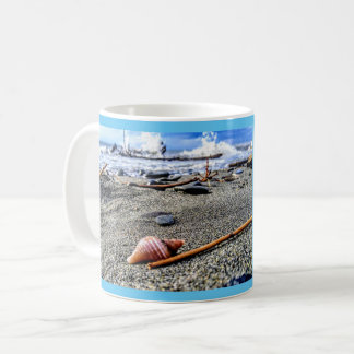 Mug Coquillage personnalisé sur la plage