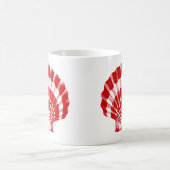 Mug Coquillage - rouge profond et blanc (Centre)