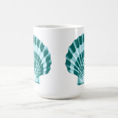 Mug Coquillage - Tons bleu turquoise (Centre)