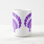 Mug Coquillage - violet et blanc (Centre)