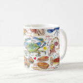Mug Coquillages Colorés (Devant droit)