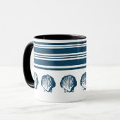 Mug Coquillages et rayures (Devant gauche)