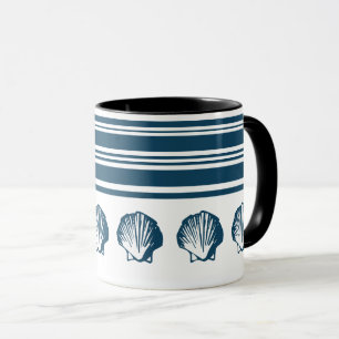 Mug Coquillages et rayures