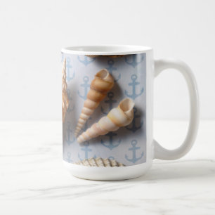 Mug Coquillages sur le contexte d'Ancre