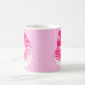 Mug Coquille de Nautilus - fuchsia rose et blanc (Centre)
