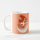 Mug Coquille de Nautilus - terre cuite et blanche (Gauche)