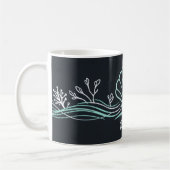 Mug Coquille sur fond vert foncé (Gauche)