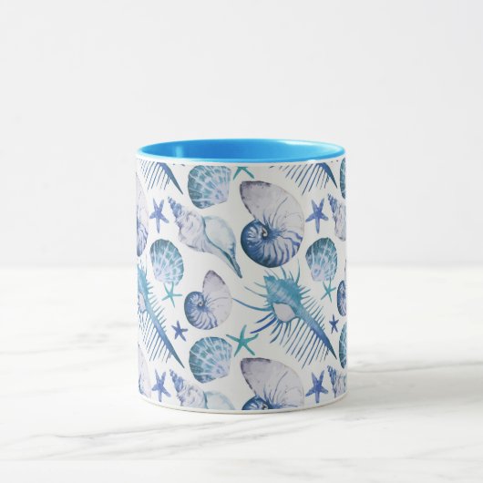 Mug Coquilles d'aquarelle (Centre)