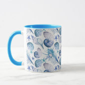 Mug Coquilles d'aquarelle (Gauche)