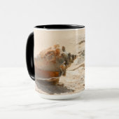 Mug Coquilles de mer sur la plage (Devant gauche)