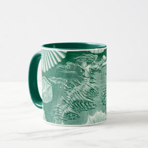 Mug Coquilles et poissons Teleostei vintage par Ernst 
