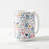 Mug Corações em aquarela (Devant droit)