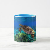 Mug Corail de la tortue tropicale sous-marine (Centre)