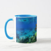 Mug Corail de la tortue tropicale sous-marine (Gauche)