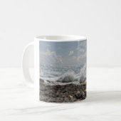Mug Corail et vagues (Devant gauche)