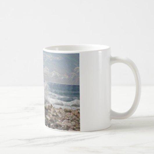 Mug Corail et vagues (Droite)