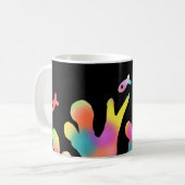 Mug Corail néon et poisson (Devant gauche)